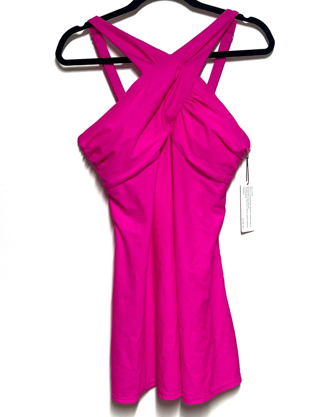 NWT Kate Kasin one piece beach dress Hot Pink Sz L